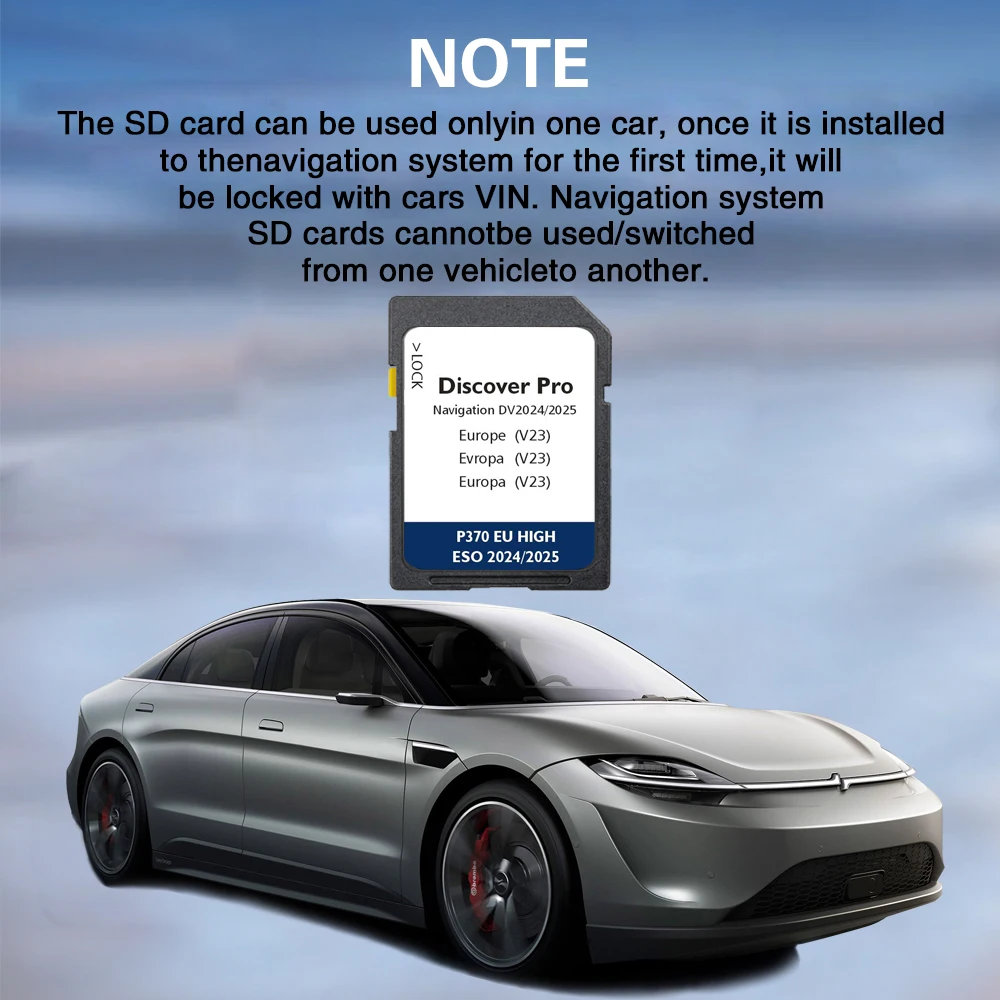 Discover Pro DV V23 Navigation SD 64GB Map Card for Volkswagen Passat 3G from 2015 Cover Europe Germany Spain Netherland