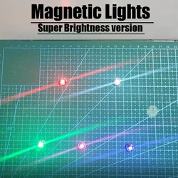 3PCS lampada di controllo della luce magnetica a LED Super luminosa giocattoli fai da te modello design decorativo interruttore a induzione magnetica illuminazione delle luci