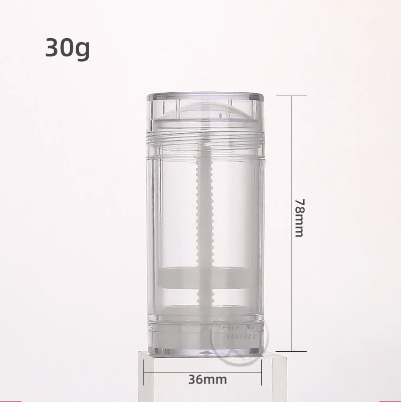 Portable Deodorant Containers Lipstick Lip Tube Plastic Empty Diy Lip Balm Tubes Twist Up Stick Tube Round Bottom Filling Stick