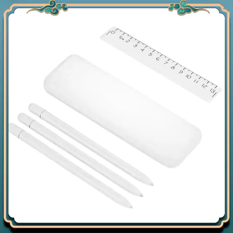 (جديد) - حافظة تقنية أنيقة ذات 3 أقلام - حامل مغناطيسي بتصميم جمالي، قرطاسية ممتازة للطلاب والمراهقين