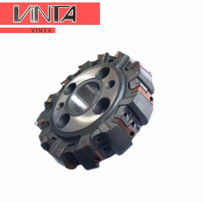 Indexable Face Step Milling Cutter Discs 75 Degree JTMA125-500 Stratified Cutting Cutter Discs Step Cutter Discs