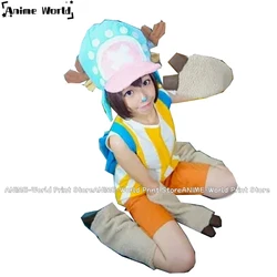 《Custom Size》Anime Tony Tony Chopper Cosplay Costume with Hat