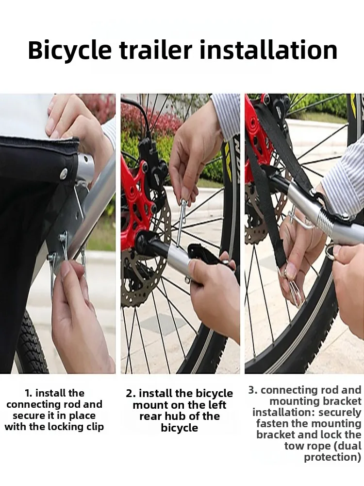 AliExpress NONE Bicycle Trailer Hook Traction Head Baby Pet Trailer Accessories Riding Outdoor Assembly Accessories