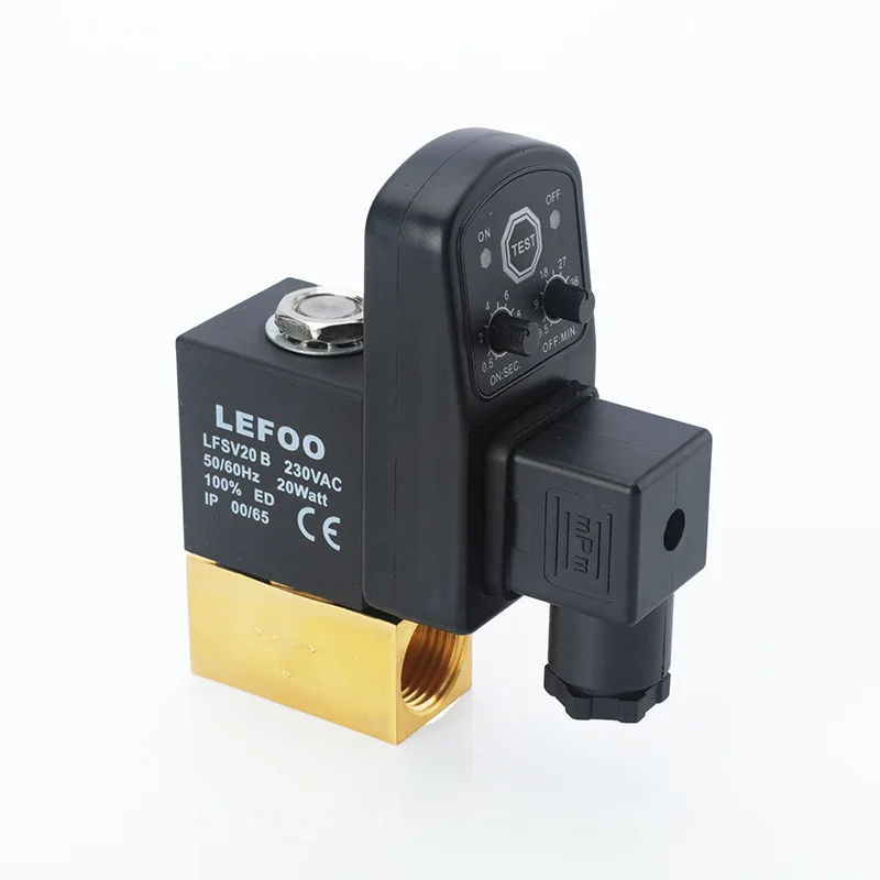 Drain solenoid valve 2-way normally closed 2-position 2-way press solenoid switch