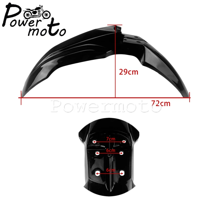 Motocross 12V Headlight Fairing Mask &Front Fender Off-Road Enduro Mudguard Universal For Honda  CRF250F  CRF250L  CRF250R RX