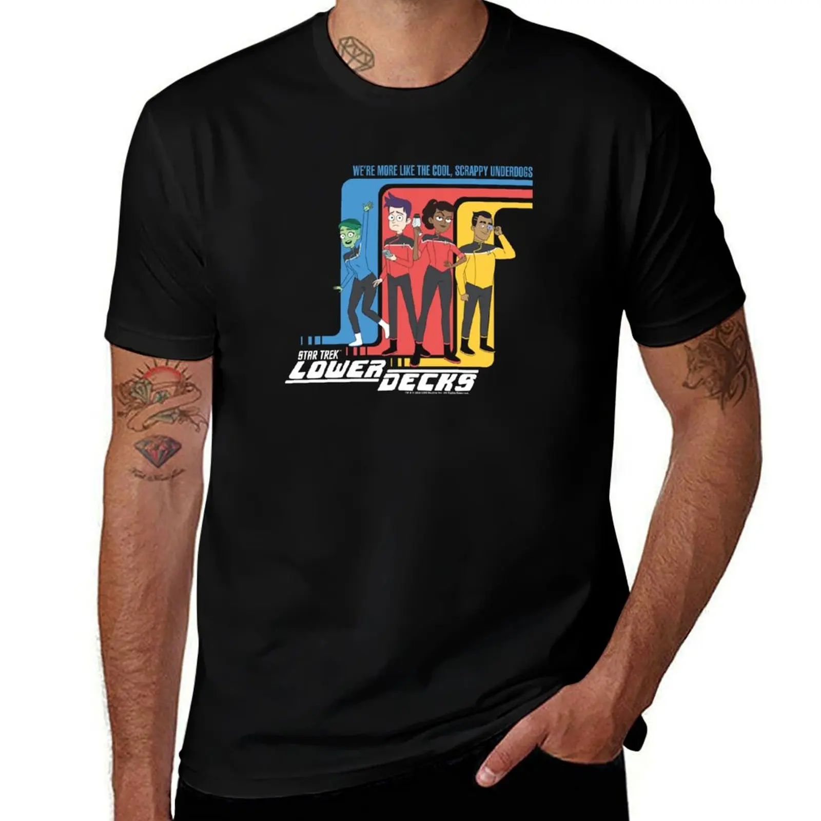 

Star Trek: Lower Decks We're Cool Scrappy Underdogs T-Shirt Large Size Short Sleeve T-Shirt
