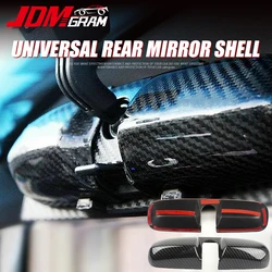 Carbon Fiber Car Rearview Mirror Cover Interior Protector Universal Auto Rear View Mirrors Protection Frame Covers Accessories