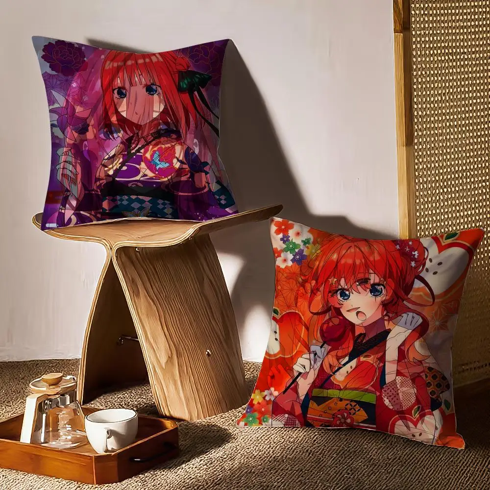 Taie d'oreiller à motif imprimé, housse de coussin pour salon, canapé et décoration de chambre à coucher, m-miku n-akano w-wafu