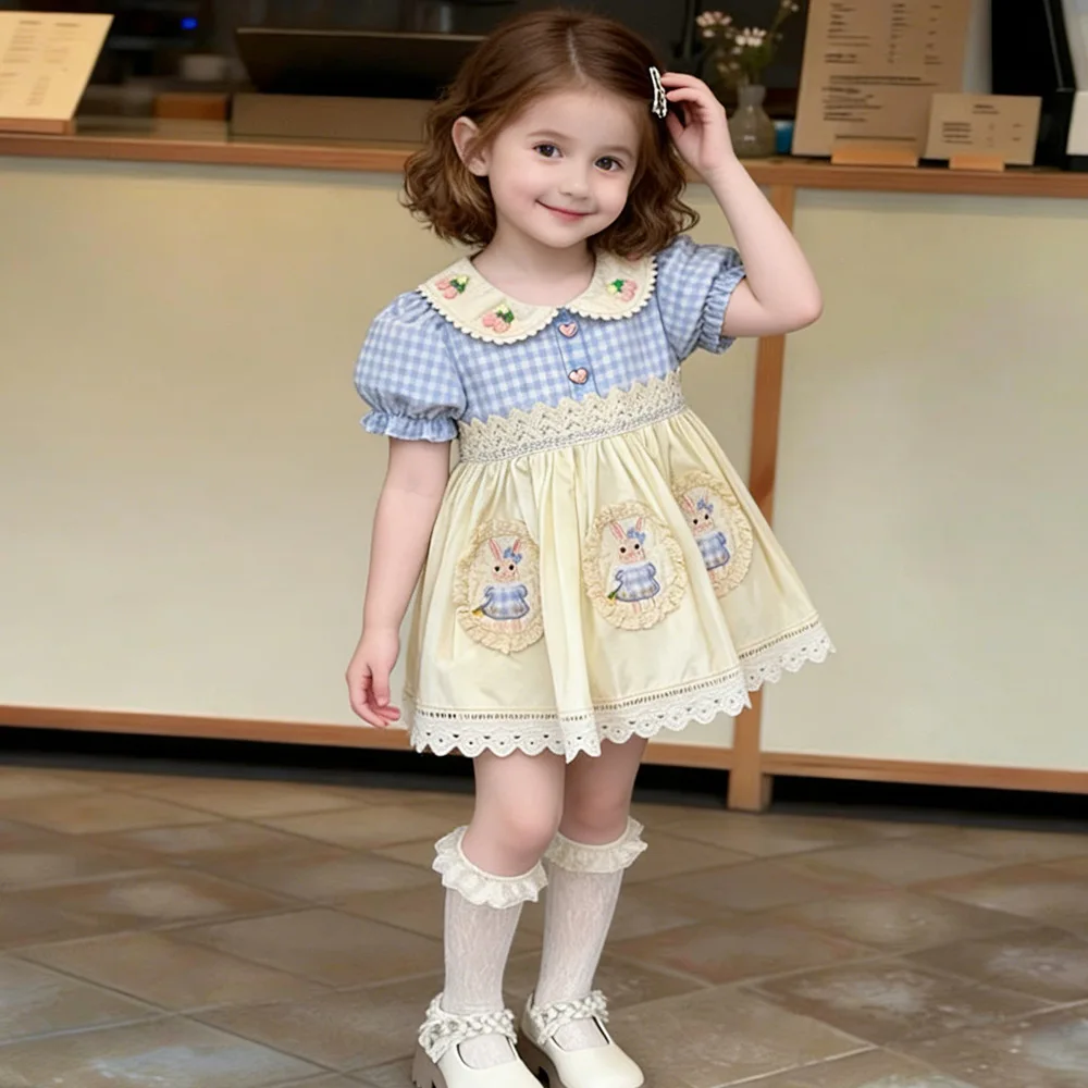 

Girls Lolita princess dress summer new children baby girl skirt foreign style sweet holiday
