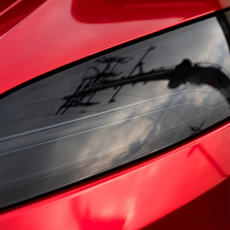 Transparent TPU Headlight Protective Film for Tesla 2021-2023 Model 3/Y – Carbon Flash Car Paint & Light Guard