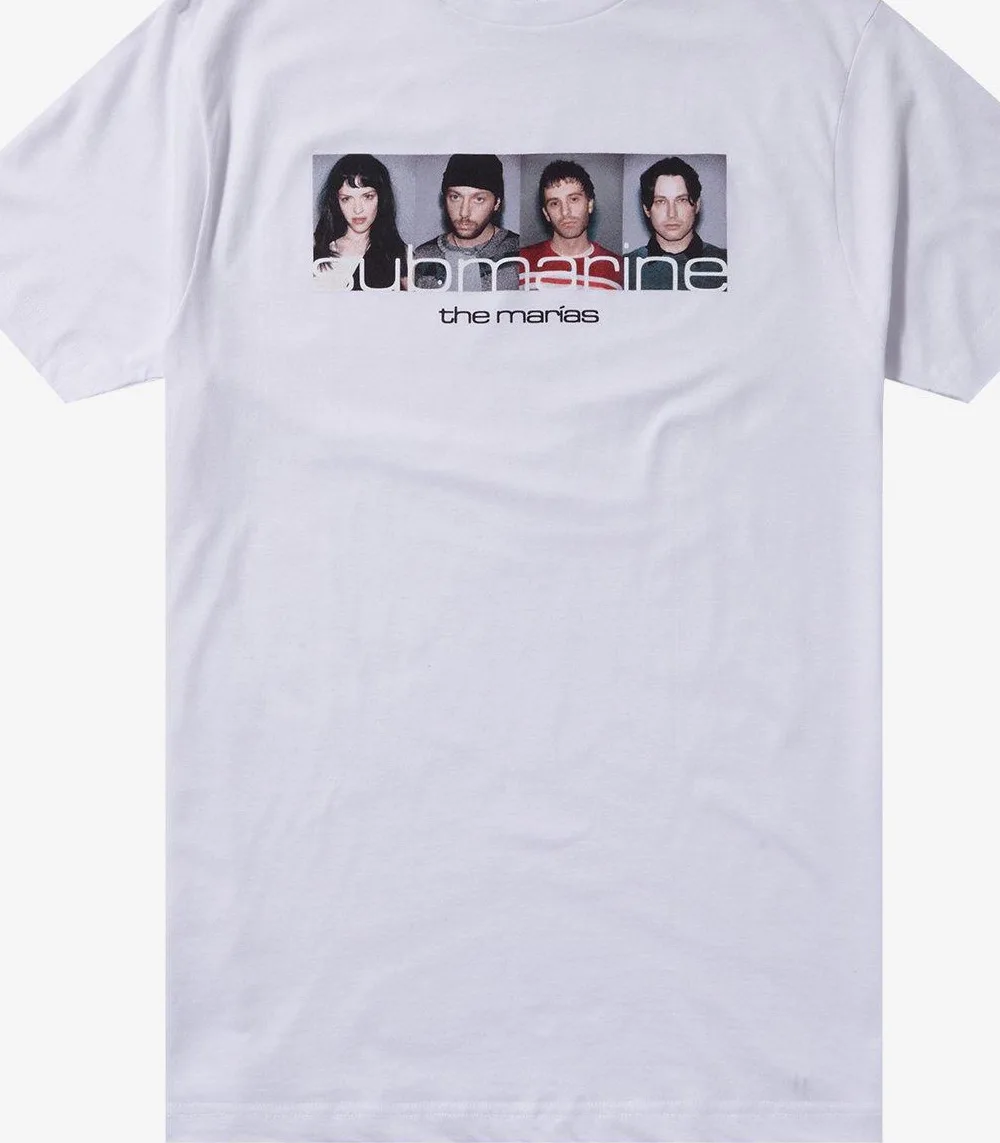 

The Marias band Submarine white shirt short sleeve All sizes S to 45Xl 2F255