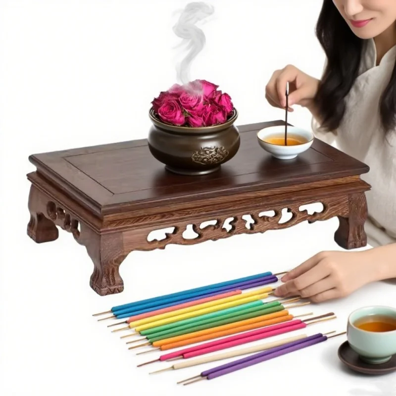 

Миниатюрный стол из цельного дерева, фигурки для рукоделия, ваза, подставка для цветов, чайные сервизы, пьедестал, бонсай, декоративная полка для растений