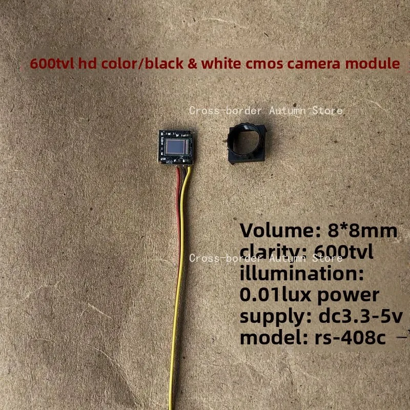 600TVL Low Illumination Camera Module 8*8MM Black White Color CMOS Single Board