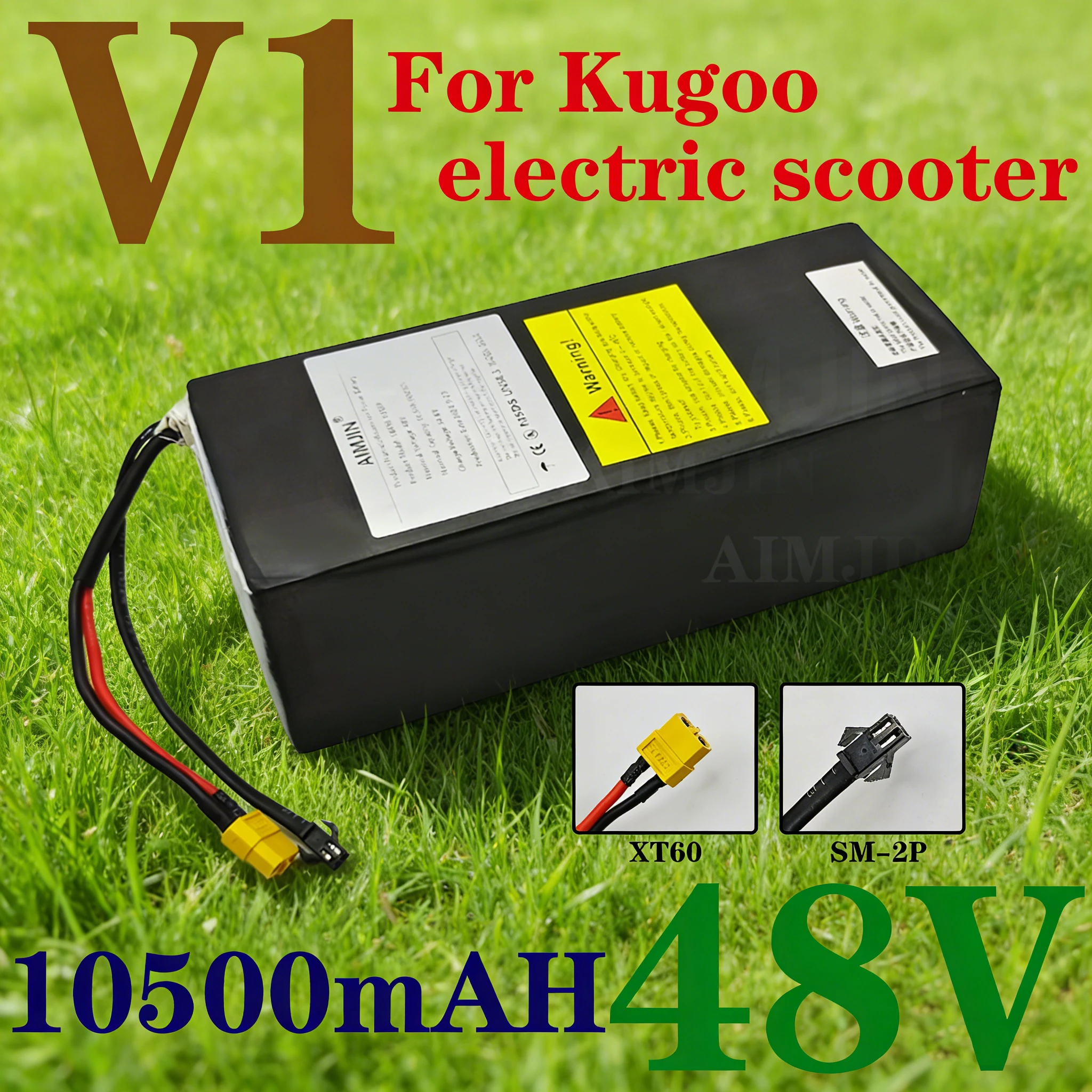 

V1 electric bicycle/electric scooter 18650 lithium battery 13S3P battery pack 48V 10.5Ah For Kugoo