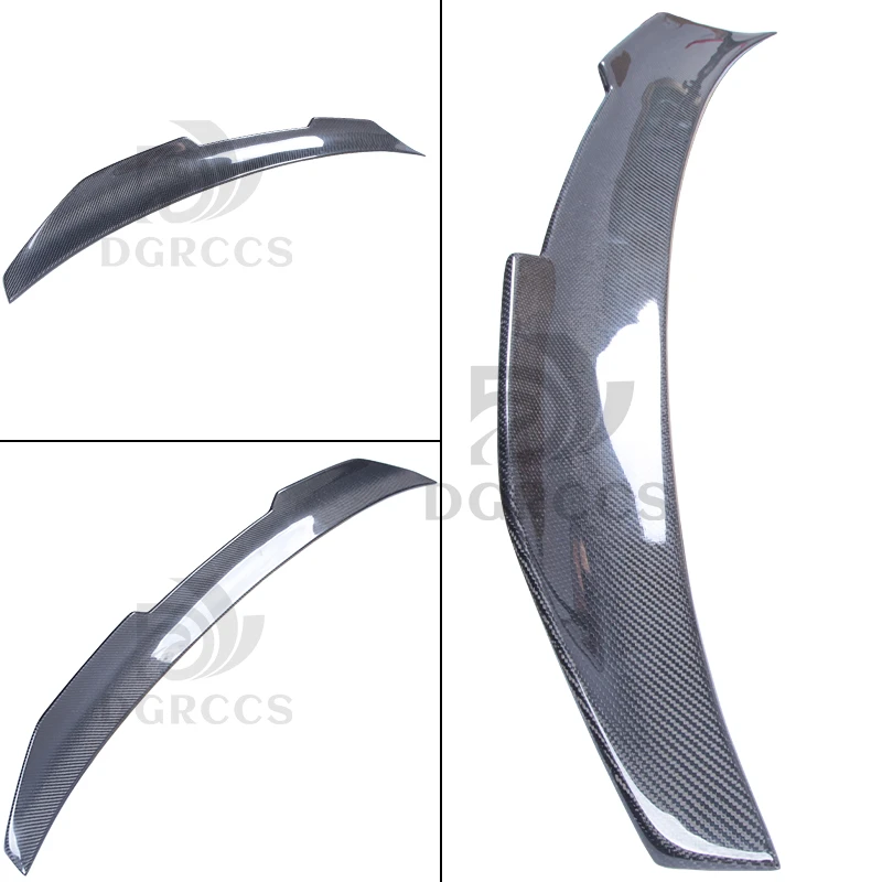 For AUDI A6 C7 Sedan PSM Style Carbon Fiber Rear Spoiler Trunk Wing 2012-2015 Carbon fiber  FRP primer (NOT S6)