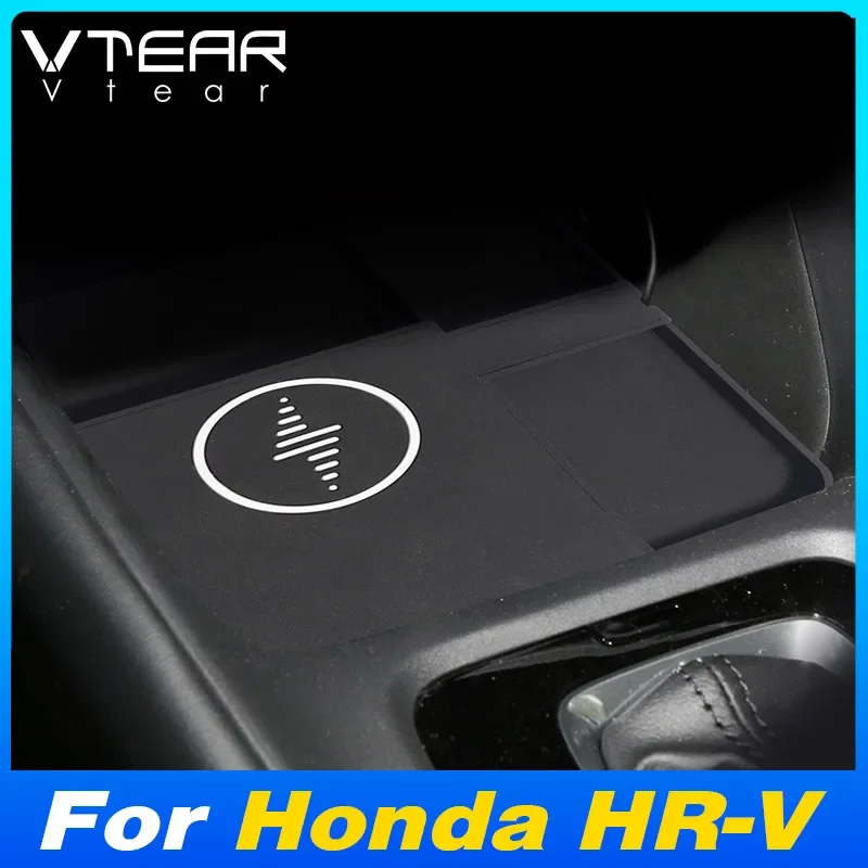 Car Wireless Charger Non-Slip Mat Fast Cell Phone Charging Plate Interior Accessories For Honda HR-V RS HRV Vezel 2022 2023 2024