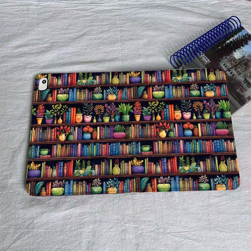 

Creative retro bookshelf For iPad Pro Air Mini 1 2 3 4 5 6 7 7th 8th 9th 10th 11th 10.2 9.7 10.5 10.9 11 12.9 Tablet Case