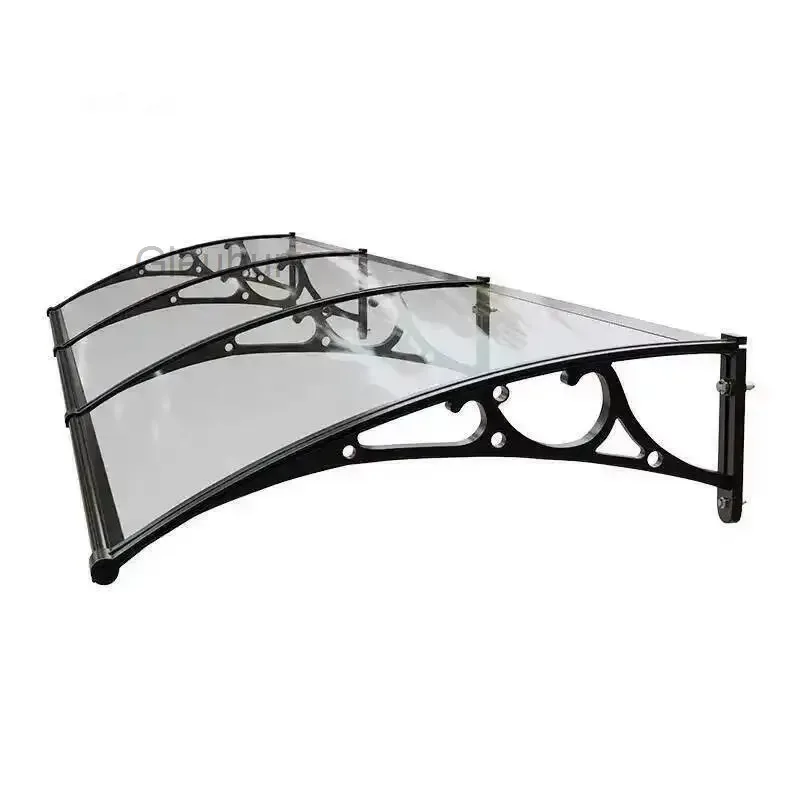 Design Household Awnings Transparent Awning New for Alloy Eaves Silent Multifunctional Modern Aluminum Outdoor Terrace Awning
