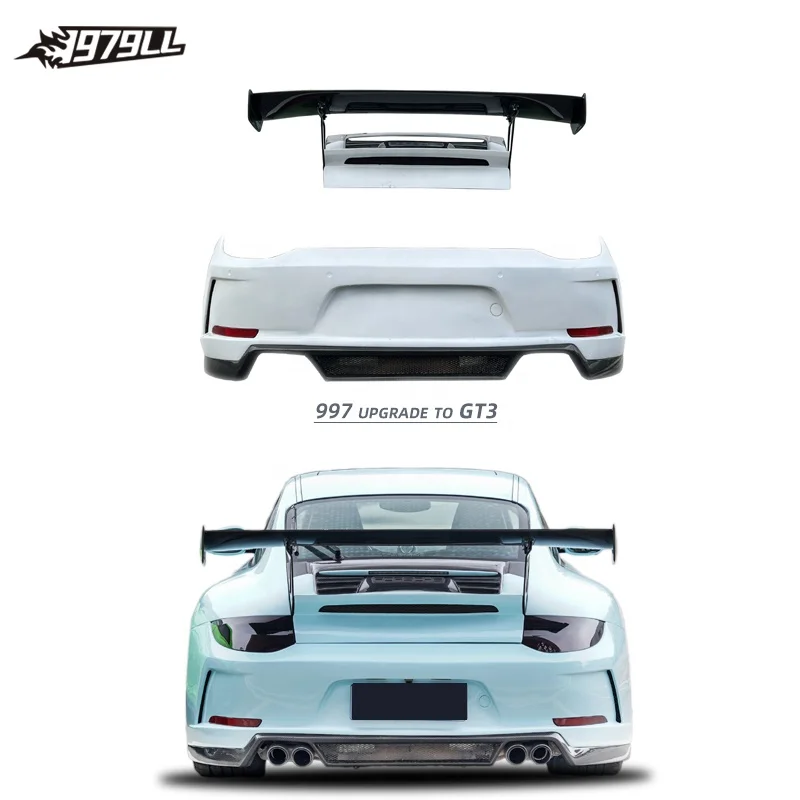 

Car Bodykit Rear Wing 2004-2011 Rear Bumper Upgrade To GT3 Body Kit Carbon Fiber Tail Wing For Porsche 911 997