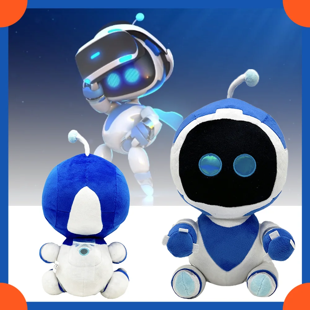 Kawaii Karikatür Natla Astro Bot Peluş Oyuncak Etrafında Popüler Oyunlar ASTRO BOT Karakter Peluş Oyuncak Kawaii Çocuklar Noel Hediyeleri Ev Dekor