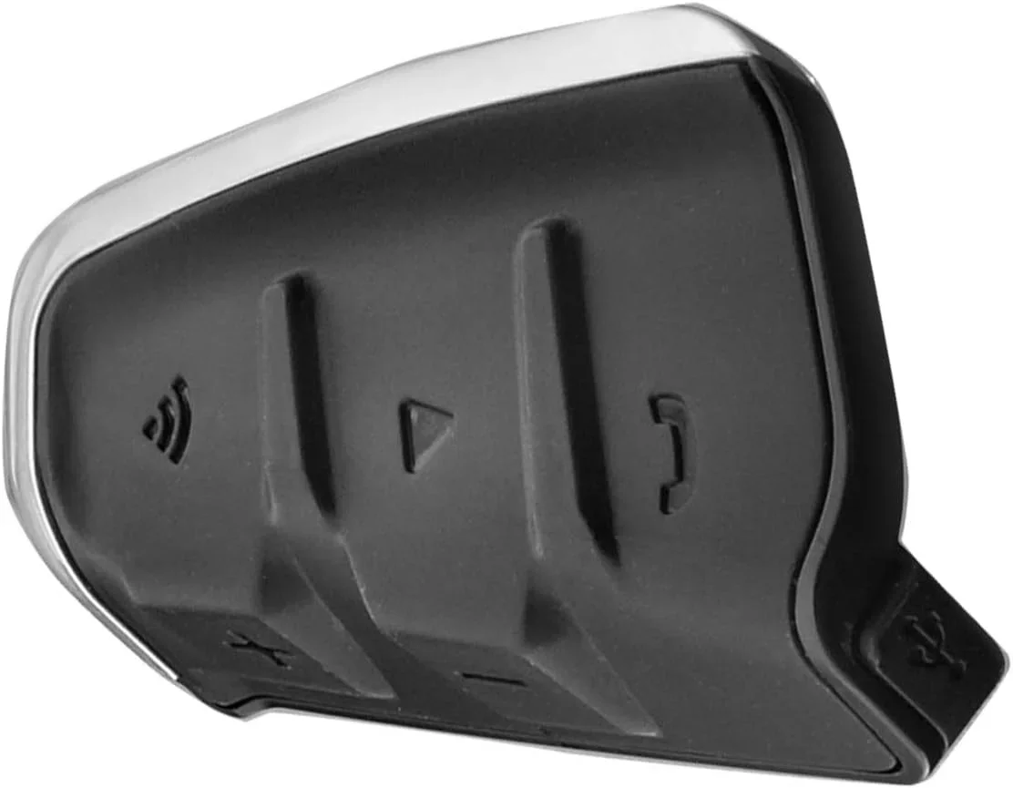 

PACKTALK Slim Motorcycle Bluetooth Communication System Headset - Black, Single Pack