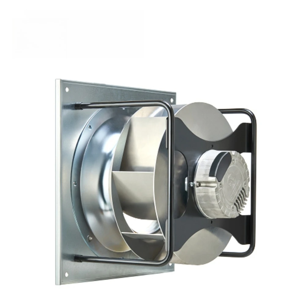 220Mm IP55 Class 168W Plastic Bladed Ceiling Mounted 220V Ec Backward Centrifugal Fan