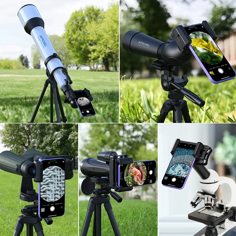 APEXEL-Soporte de Clip de conector para telescopio Monocular, accesorios especiales para telescopio