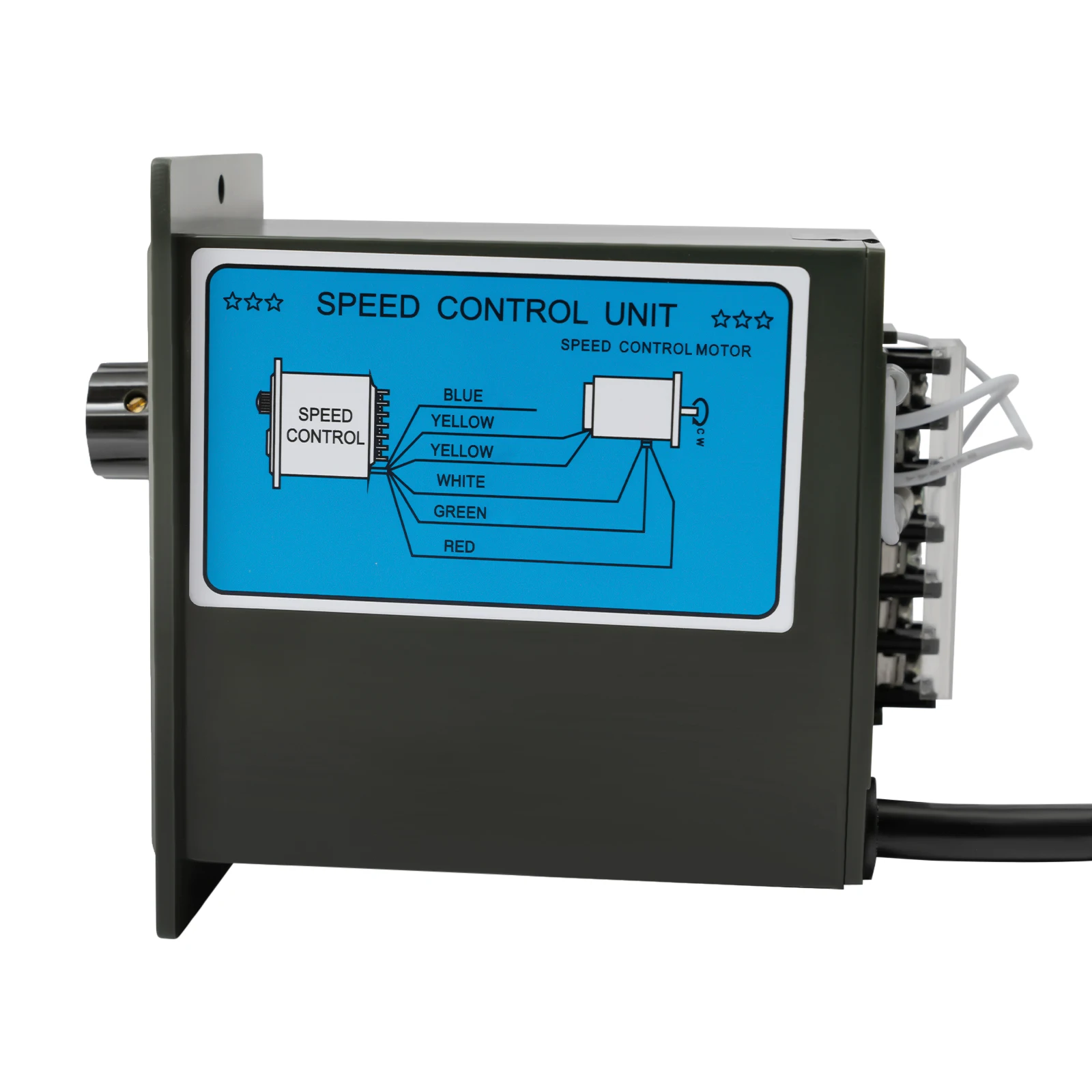 Motore a velocità variabile da 250 W, uscita 270 giri/min, riduzione dell'ingranaggio 1:5, lega di alluminio pressofusa durevole, cuscinetti a basso attrito per un fluido