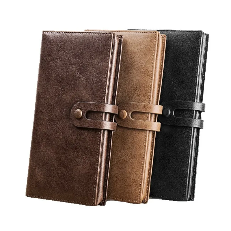 

Кошелек мужской кожаный длинный клатч с несколькими отделениями для карт портмоне мужские кожаные кошельки женские