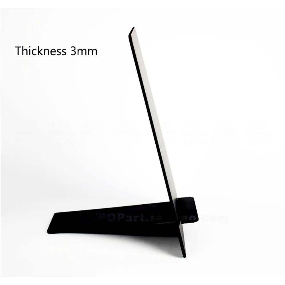 2 Pcs Desktop Message Board Table Poster Stand Counter Top Sign Stand Desk Sign Blackboard Price List Welcome Signage Plate Rack