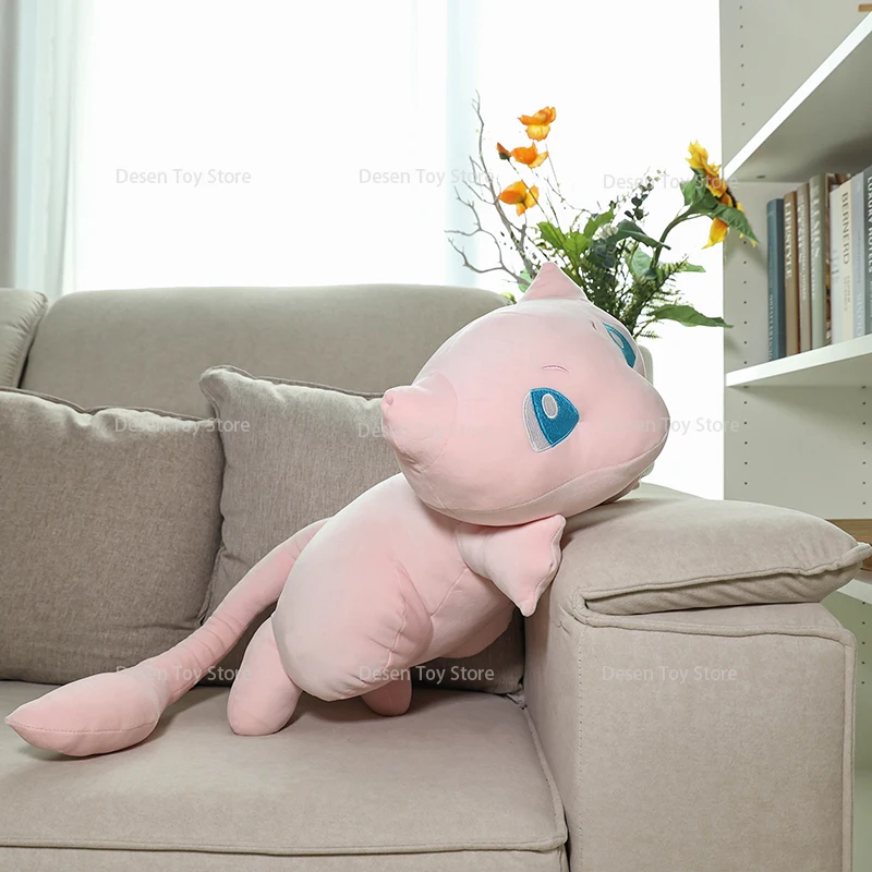 Mew Slowpoke almohada de peluche de Pokémon de gran tamaño, juguetes de peluche de Anime suave, muñeca de monstruo de bolsillo, juguetes de dormitorio para niños, regalos para niños, 2 estilos