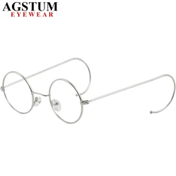 Antique Vintage Small Round Wire Rim Eyeglass Frames Spectacles Rx 2012