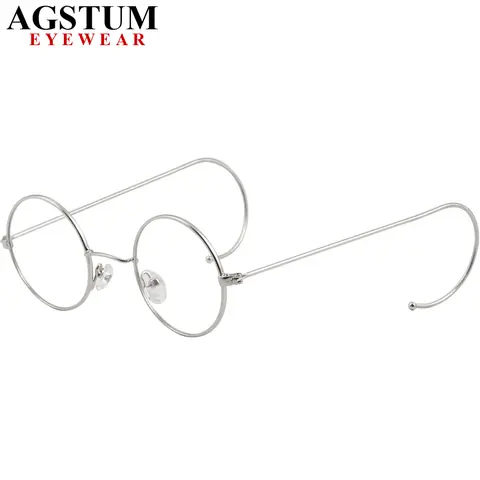 Antique Vintage Small Round Wire Rim Eyeglass Frames Spectacles Rx 2012
