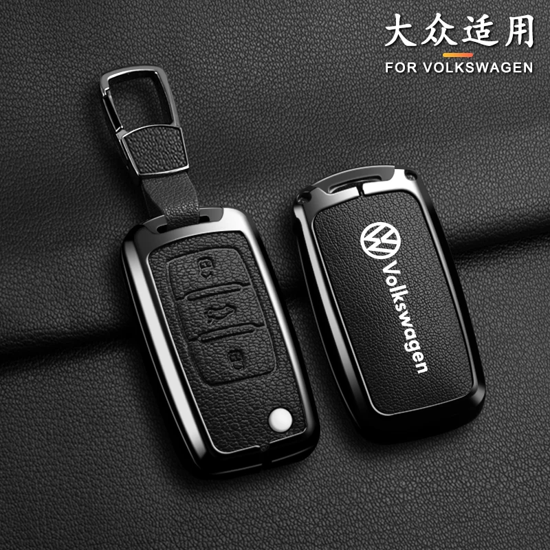 Car Zinc Alloy Key Case Cover Shell For Volkswagen VW Polo Bora Beetle Tiguan Passat B5 B6 B7 Golf EOS Scirocco Auto Accessories