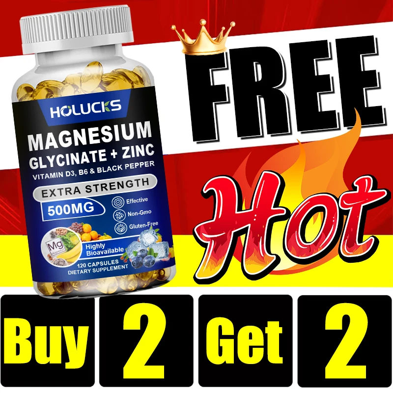 

Купи 2, получи 2 бесплатно! Высокоусвояемый глицинат магния и цинк, для глубокого сна, снятия стресса и поддержки иммунитета, без ГМО