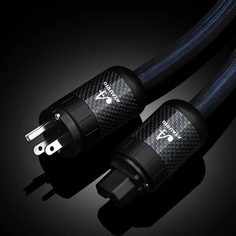 Ataudio Sterling silber hifi au/us/eu hochreines Netz kabel Lautsprecher verstärker Hifi-Audio kabel Anschluss Wechselstrom kabel 4