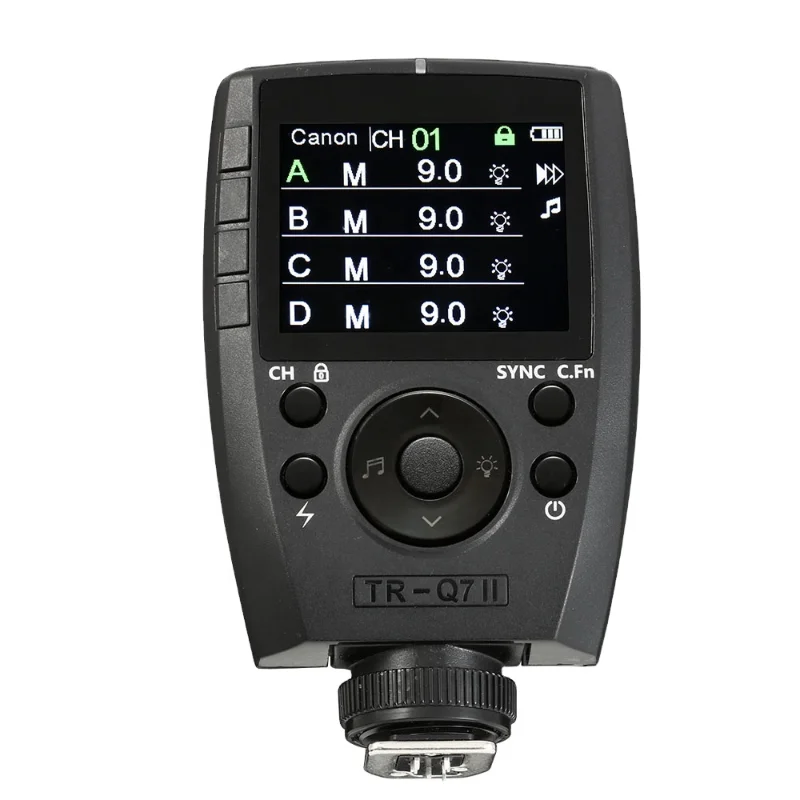 TR-Q7II C/N/S/F/O/P TTL Transmitter 2.4G HSS Flash Trigger Camera Flash Lights For All Camera