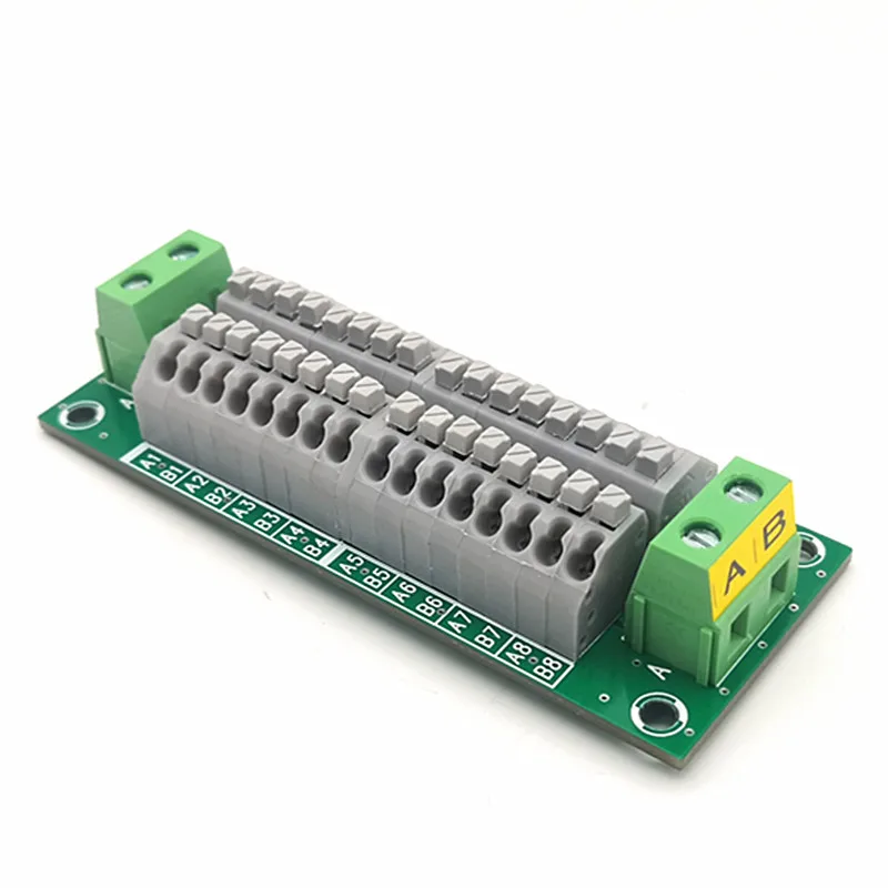 2x16 Position Spring Terminal Module 16Amp 48V  DistributionPower Breakout Board Connector