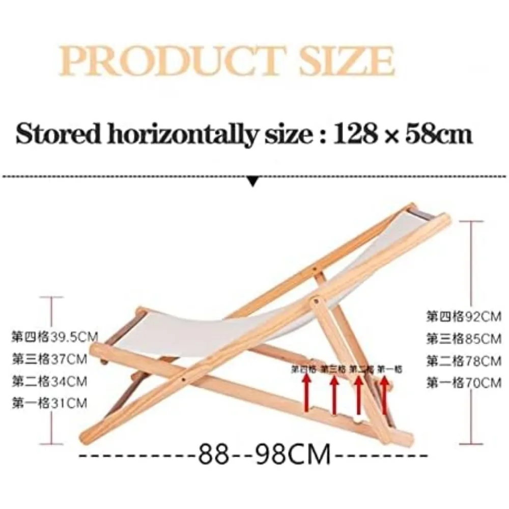 Folding reclinável Tanning Chair, Cadeira de Camping, 3 níveis ajustáveis, cadeiras dobráveis para varanda e jardim