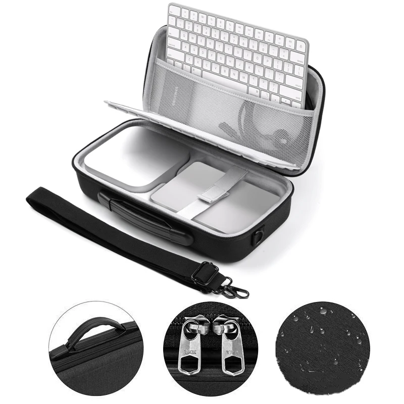 Hard Case for 2024 Mac Mini M4 Carrying Bag for Mac Keyboard Mac Mouse Accessories Electronics Travel Organizer Storage Bag