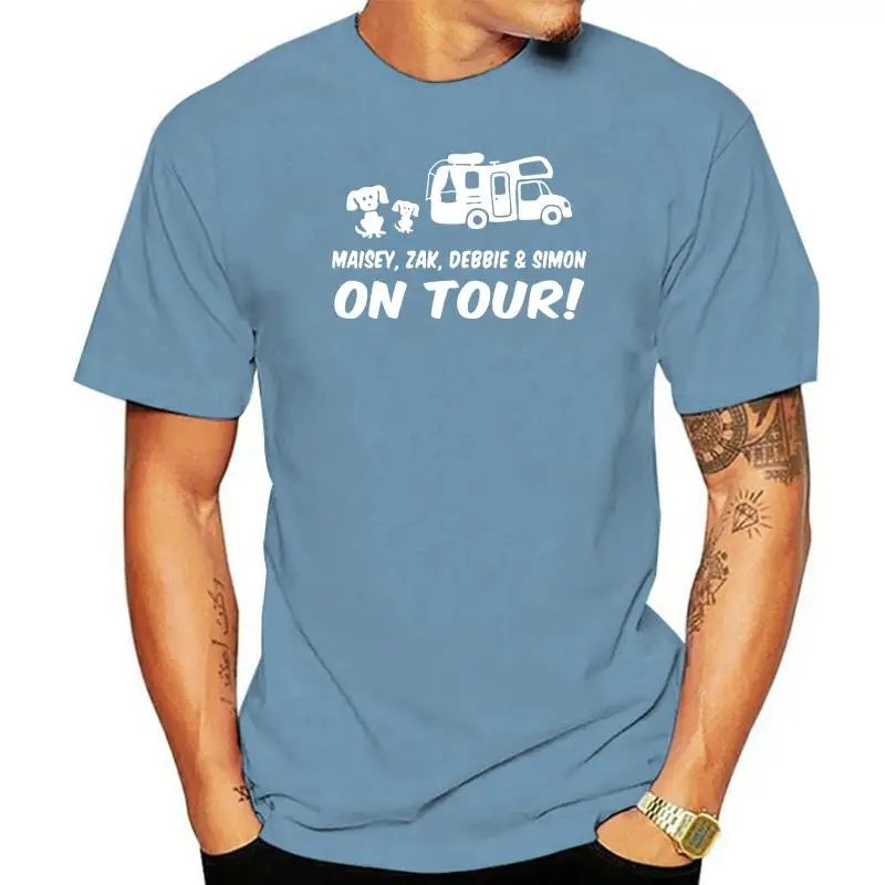 Personalised Doggy van T-Shirt Great for  Motorhome Touring