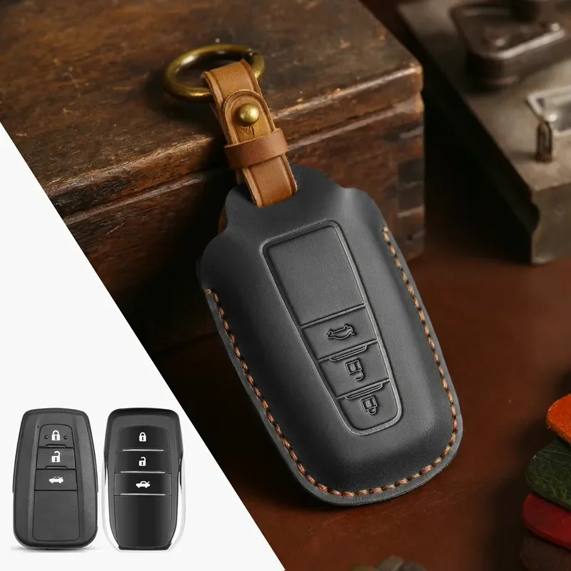for Toyota Corolla RAV4 Levin Camry Highlander Key Case CH Dragon Buckle Car Key Cover view 6