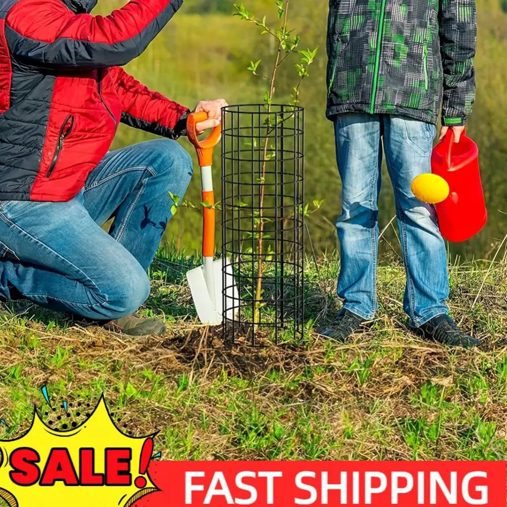 

6 Pcs Garden Protection Tree Wrap Cage with Zip Ties & Stakes Metal Tree Wraps Preventing Tree Trunk From Deer Trimmers Mower