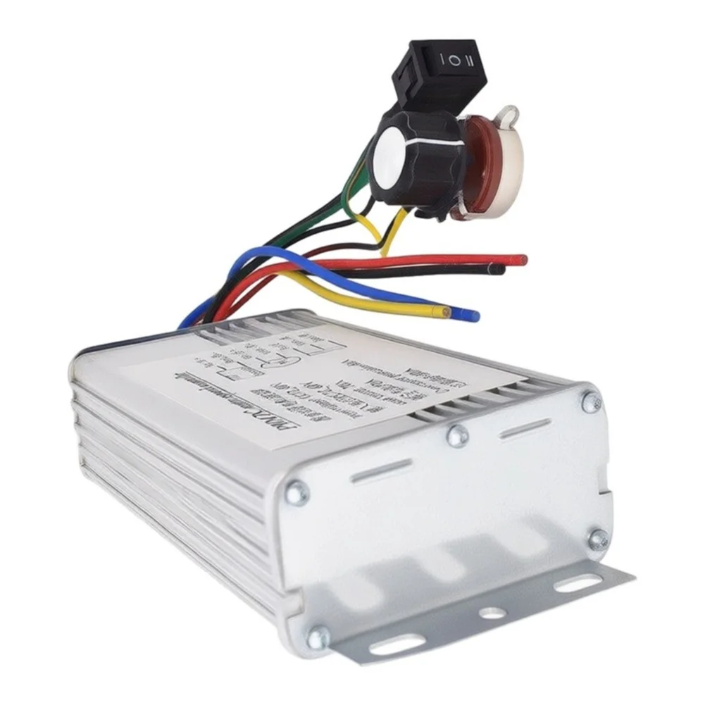 70A DC Motor Controller 10-60V Input Voltage Range with Potentiometer Adjustment and Built-in Overcurrent Protection
