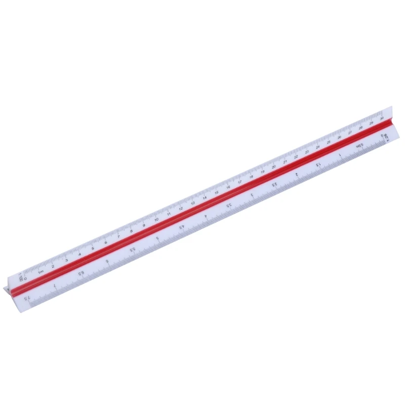 Triangular Scale Ruler 30cm Plastic Drafting Scale Architect Engineer Drop Shipping