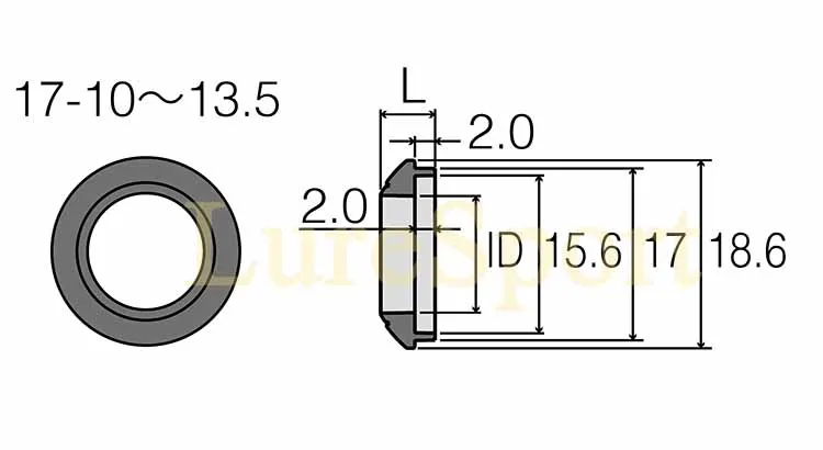 Proton WCS Wind Check EVA Grip FUJI SKTS17 Rollenhalter SKSPS Rohr DPS Mutter Stange Gebäude Komponente Guss Reparatur DIY Zubehör – Detail 13