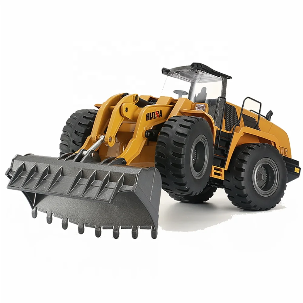 

Amiqi Huina 1583 1:14 10Ch Rc Alloy Trucks Metal Diecast Bulldozer Radio Control Hobby Construction Car Model Engineering Toy