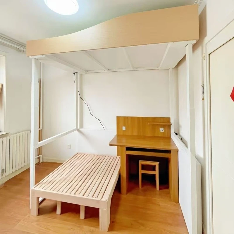 

Small apartment electric bed vertical lifting bed four-column children's bed