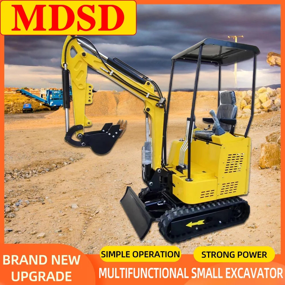 Venta directa de fábrica 1.5T 2T Mini excavadora sobre orugas EPA EURO5 Motor excavadora hidráulica excavadora agrícola venta personalizada