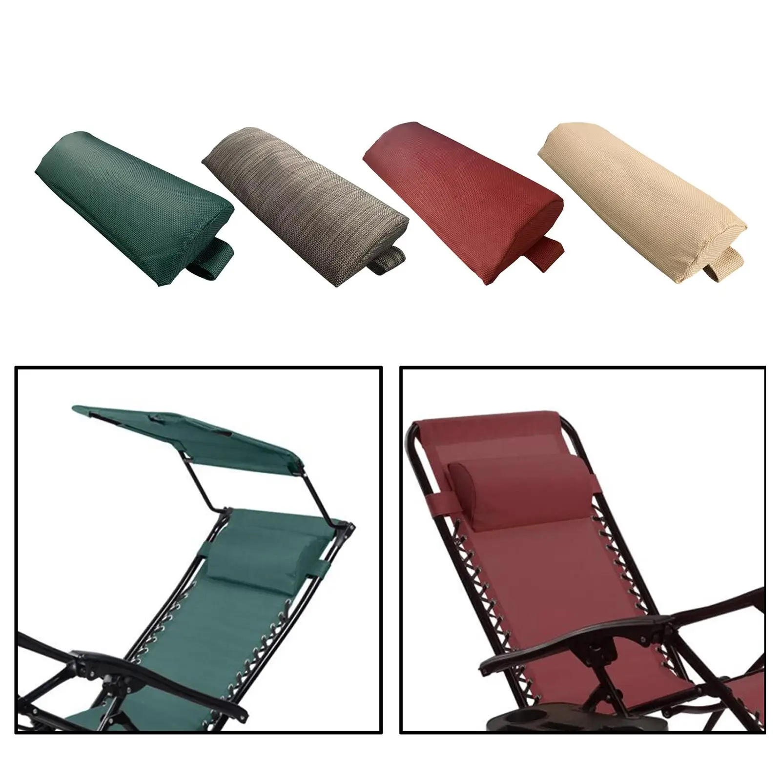 

Headrest Pillow for Patio Lounge Chair Recliner Pillow Adjustable